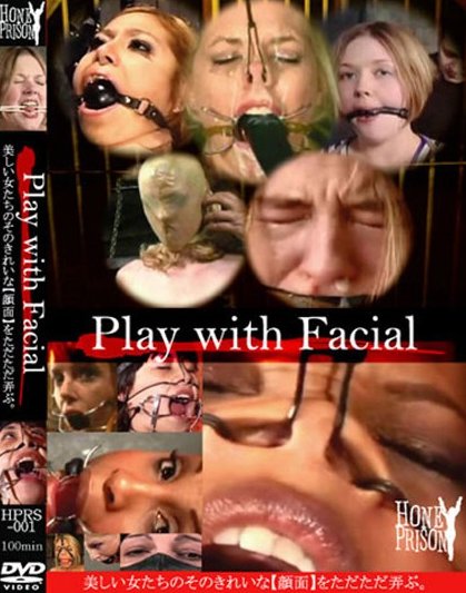 [HONNY PRISON] Play with Facial で外国人の三方向鼻フック